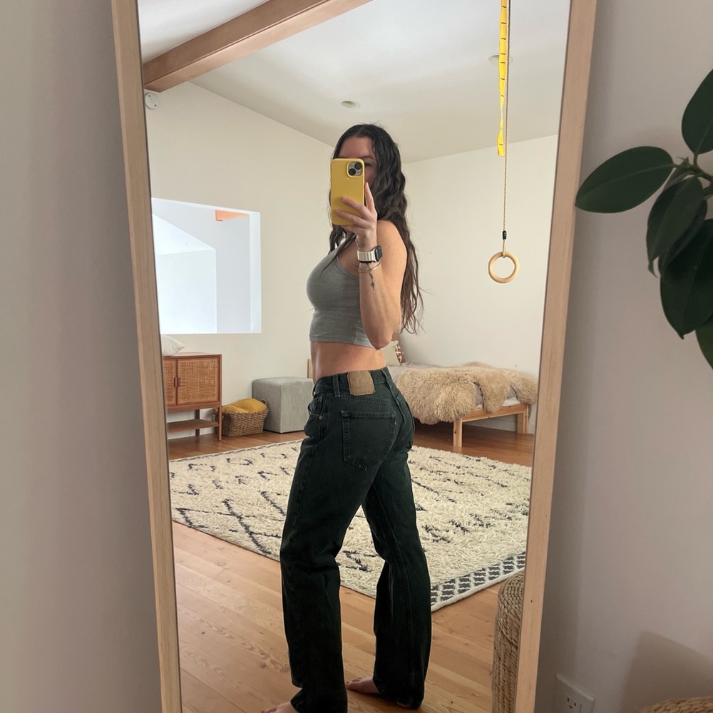 Vintage Levis 501 dark green